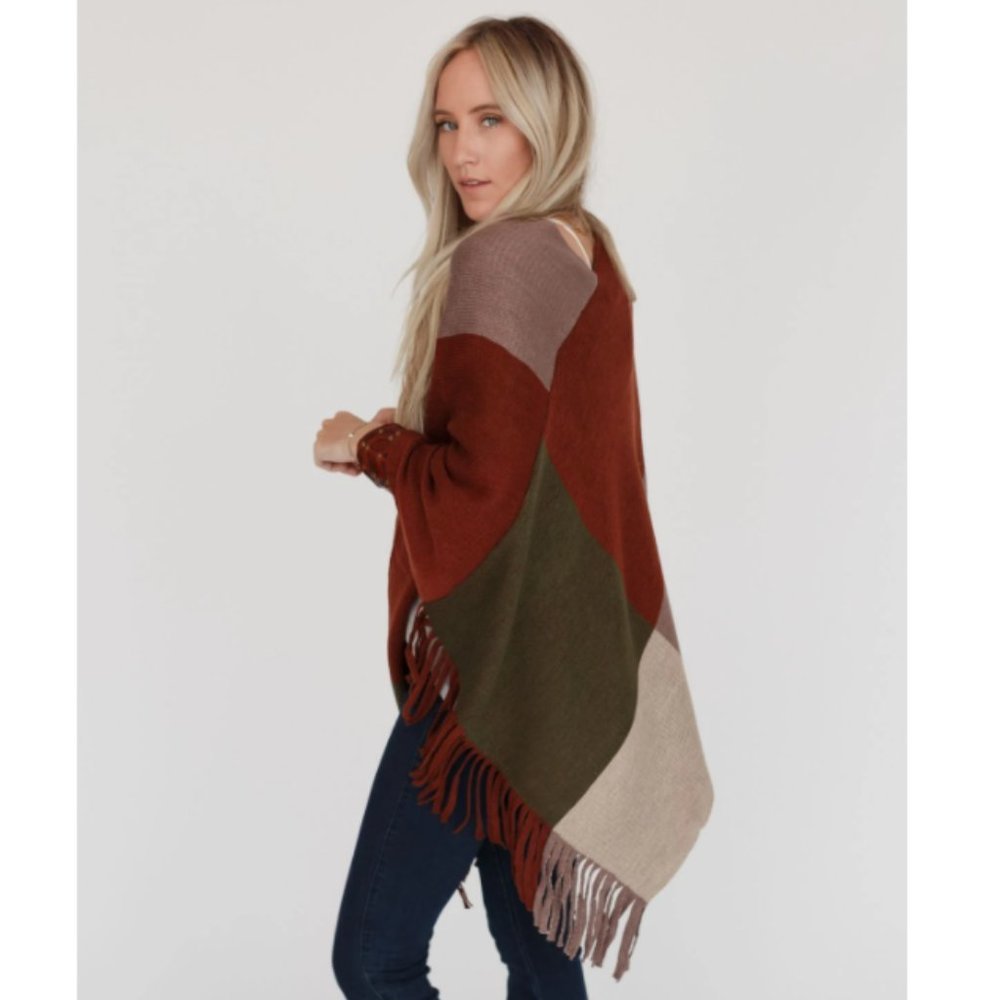 Perfect Fall Fringe Kimono